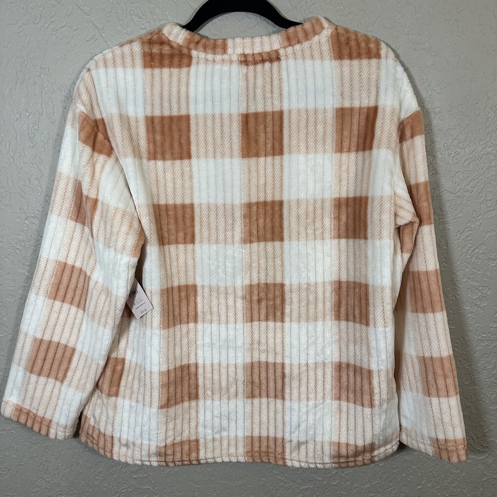 NWT Joyspun S Sweater Cozy Sleep Shirt Fleece Lounge Comfort Soft Kangaroo Women - Picture 5 of 7